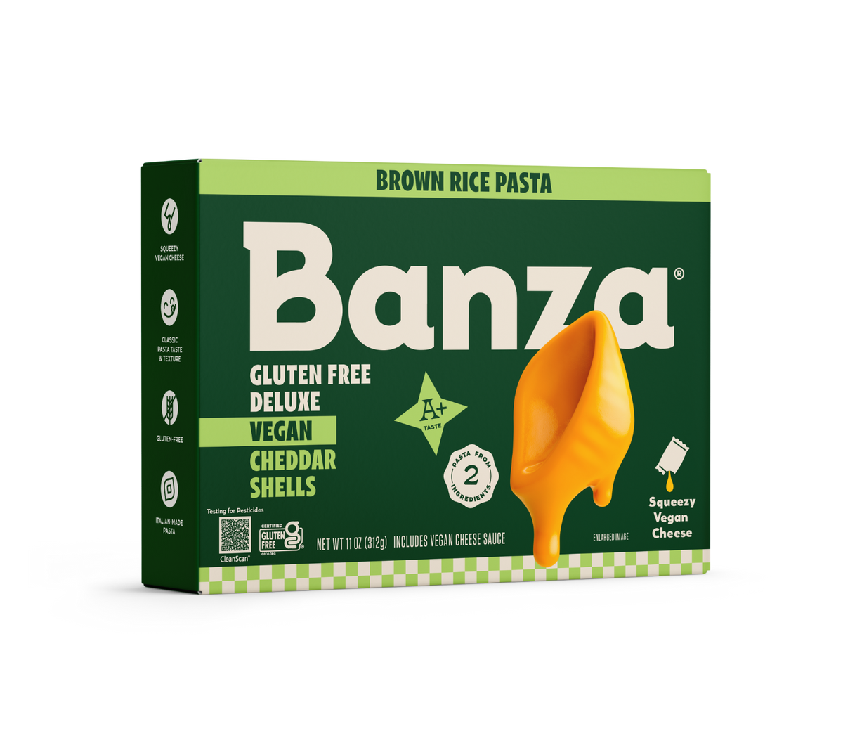 Brown Rice Vegan Deluxe Cheddar Shells