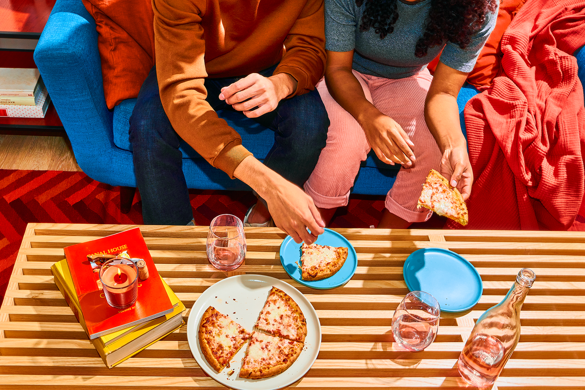 Pizza de cuatro quesos