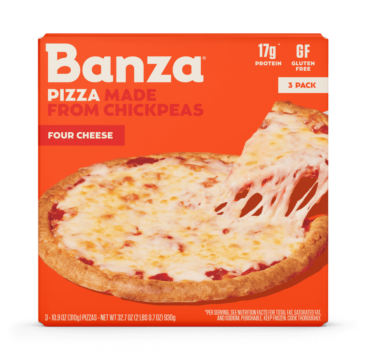 Pizza de cuatro quesos