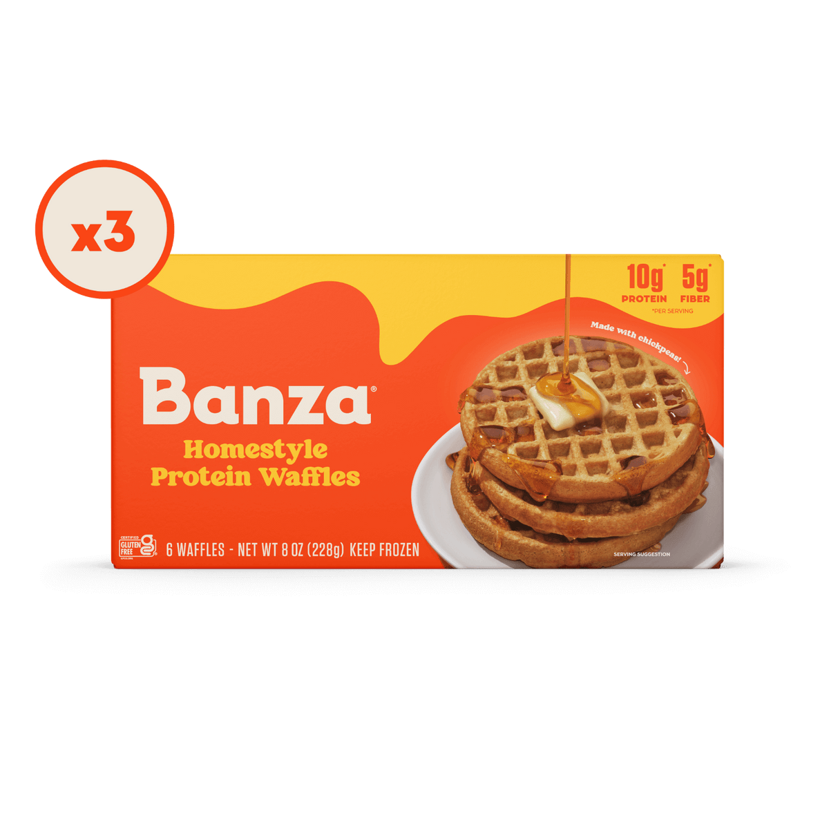 Waffles proteicos caseros