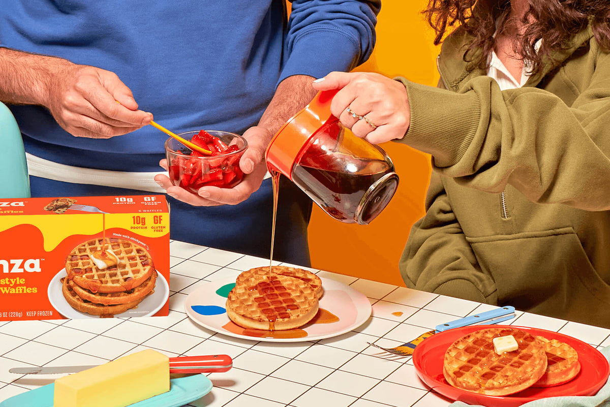 Waffles proteicos caseros
