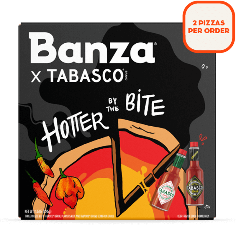 Banza x TABASCO® Hotter by the Bite Pizza