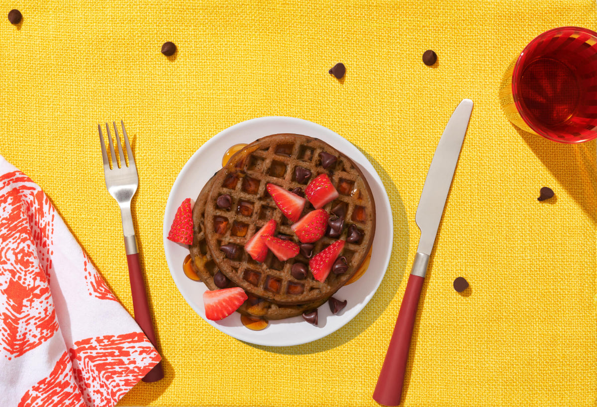 Chocolate Chip Protein Waffles