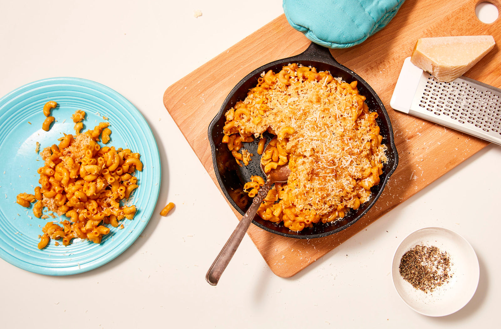 Macarrones con queso al horno de lujo 