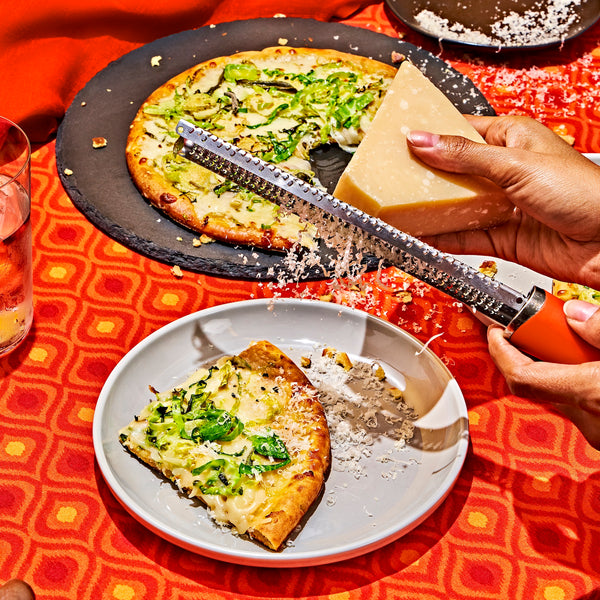 White Pizza with Brussels Sprouts, Sage, & Hot Honey