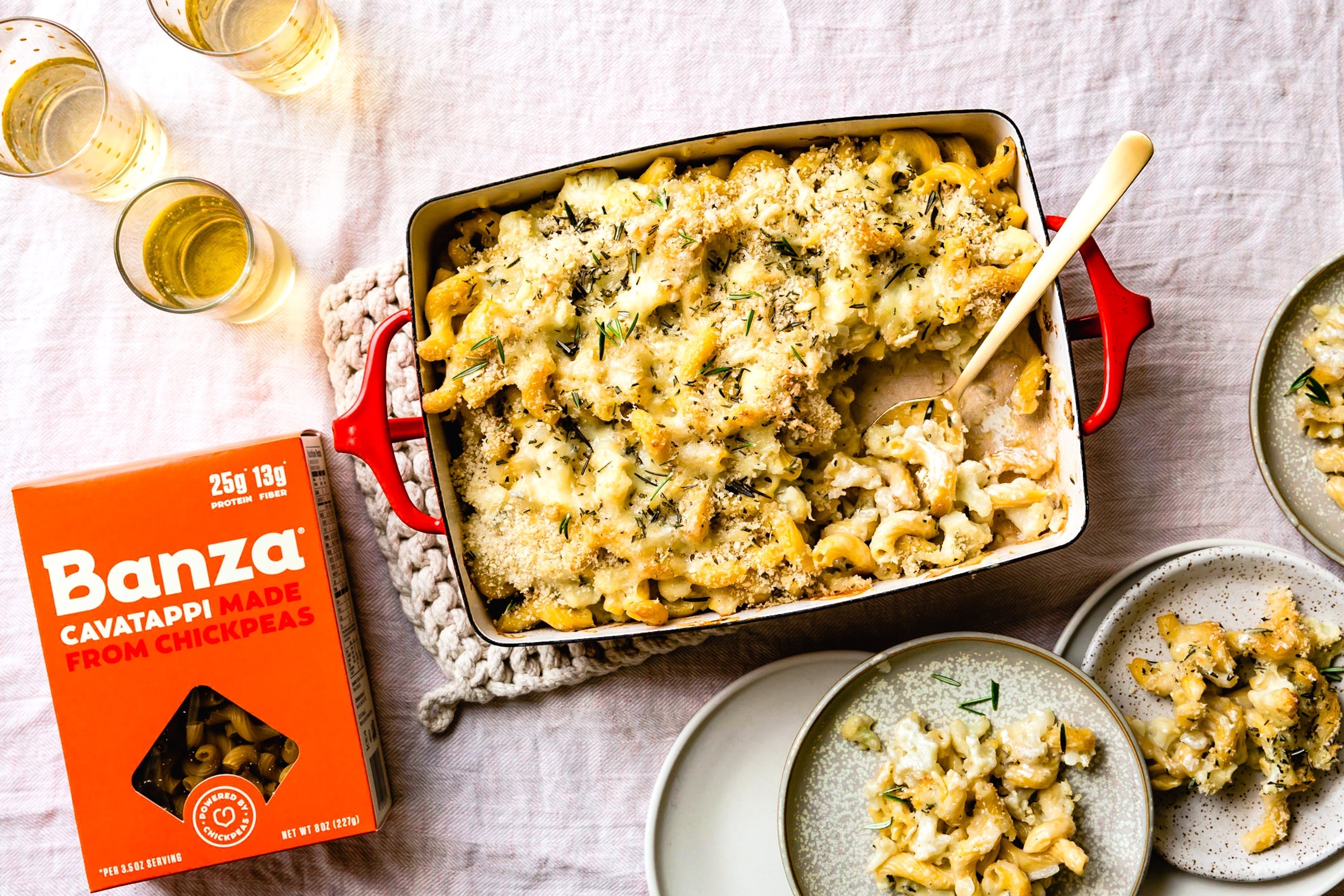 Horneado De Coliflor Cavatappi 