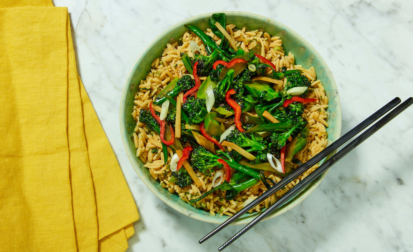 Ginger Scallion Rice Stir-Fry