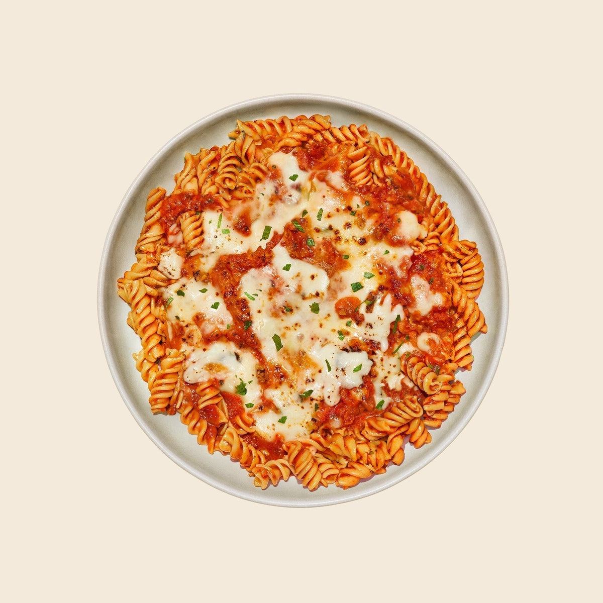 Baked Rotini (Lentil Bolognese with Ricotta)