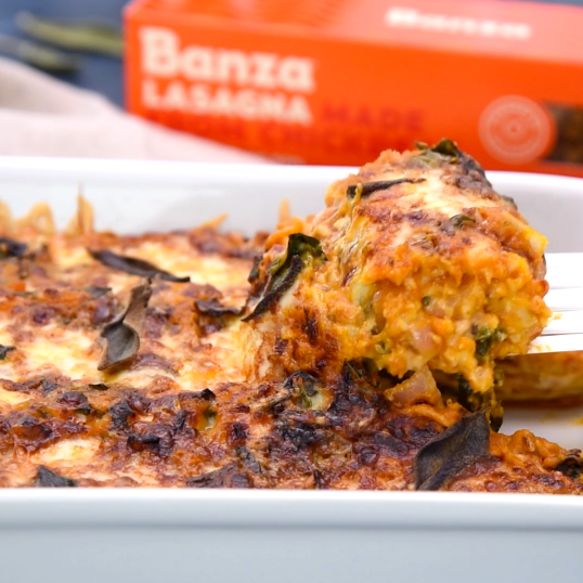 Pumpkin + Kale Lasagna