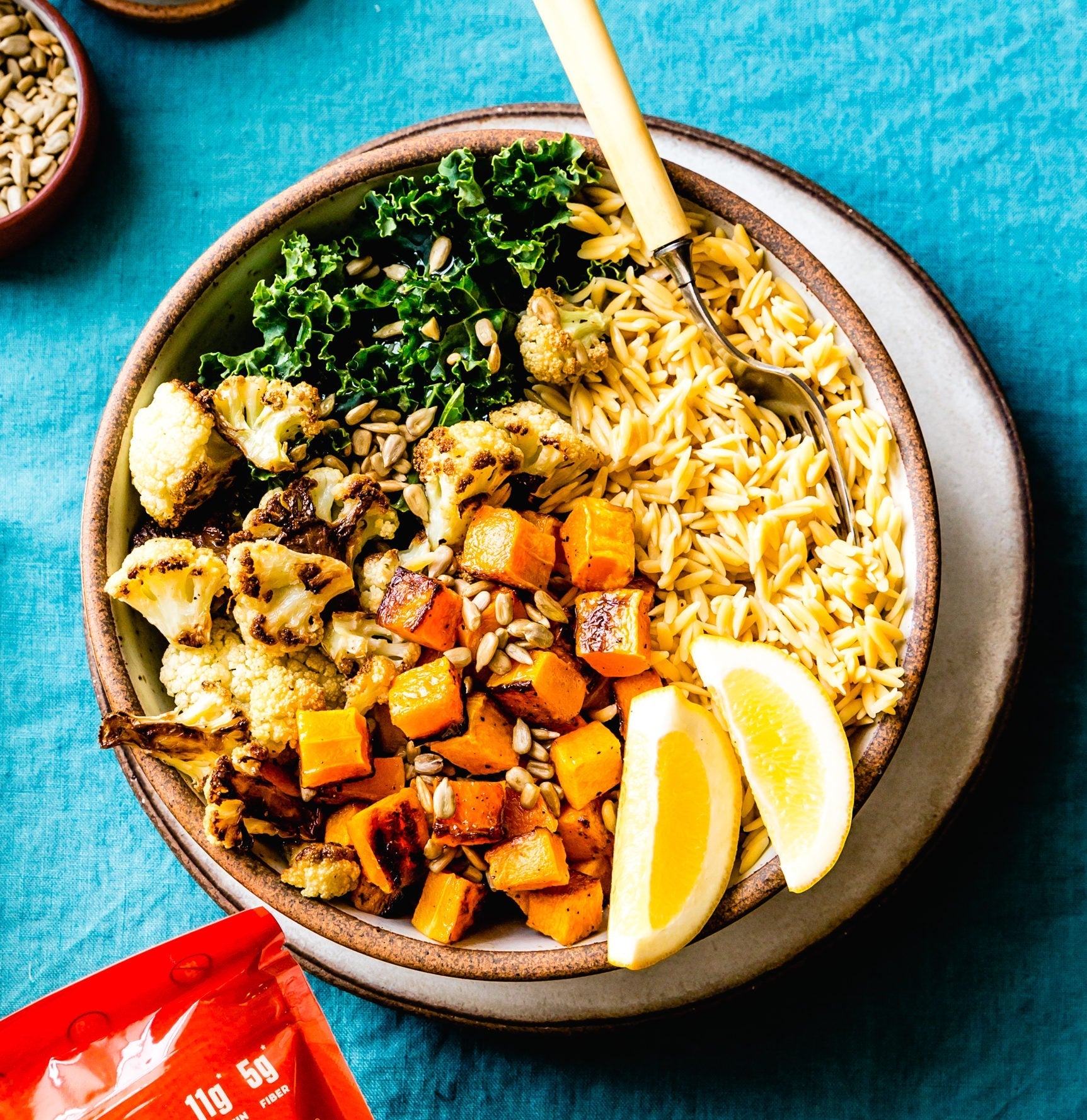 Tazón de verduras vegano 