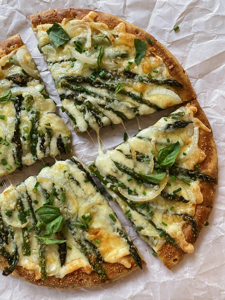 Spring Pizza with Asparagus and Herbs