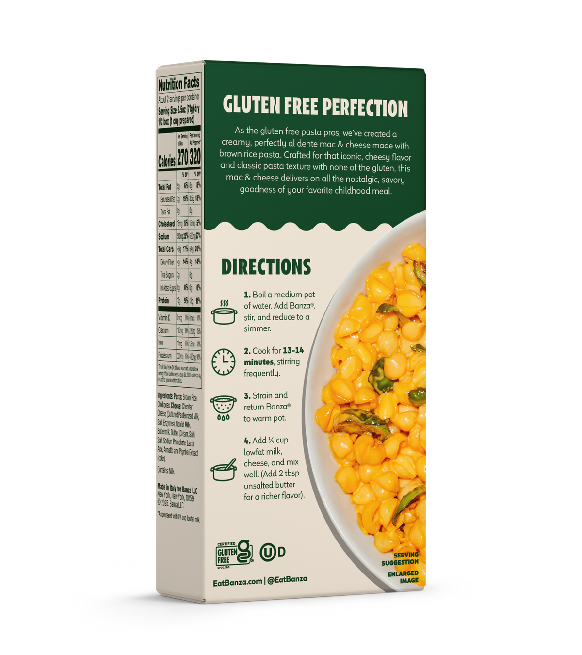 Brown Rice Cheddar Shells