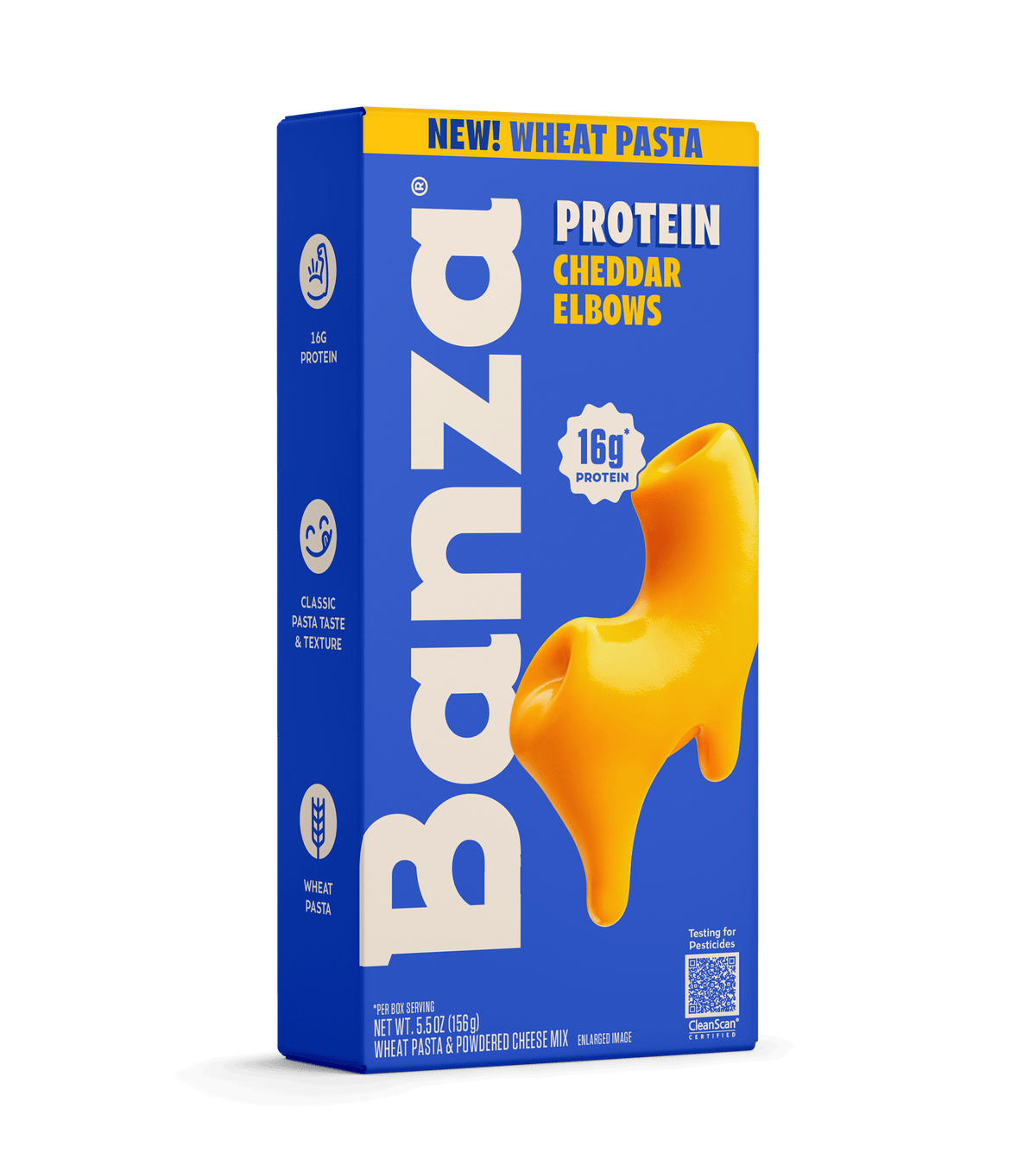 Wheat Protein Mac and Cheese Elbows – Yellow Cheddar (12-Pack)