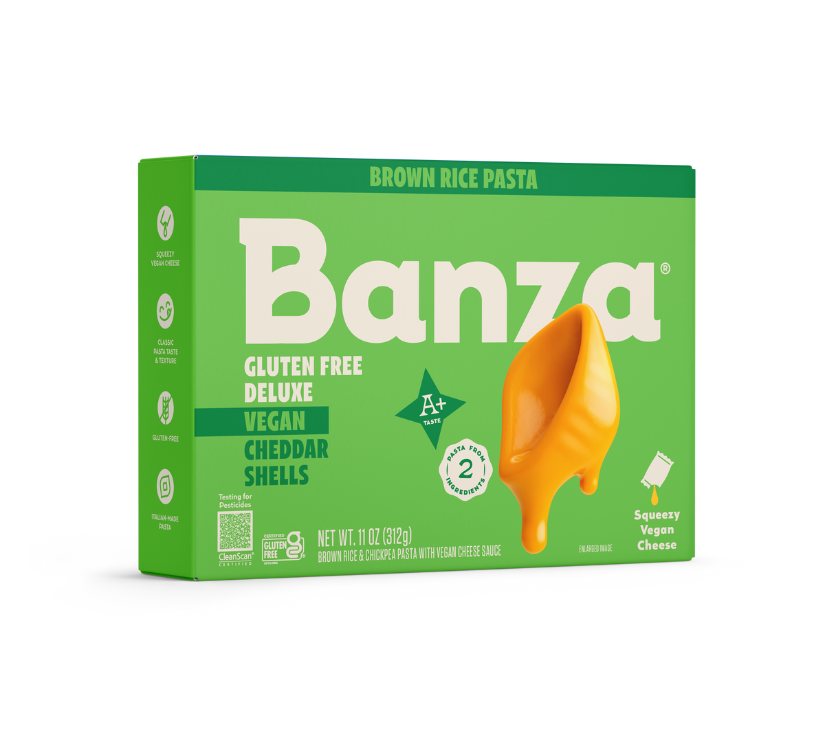 Brown Rice Vegan Deluxe Cheddar Shells