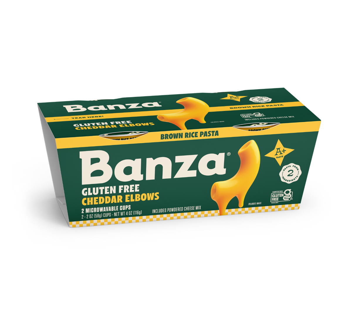 Brown Rice Microwavable Cheddar Elbows