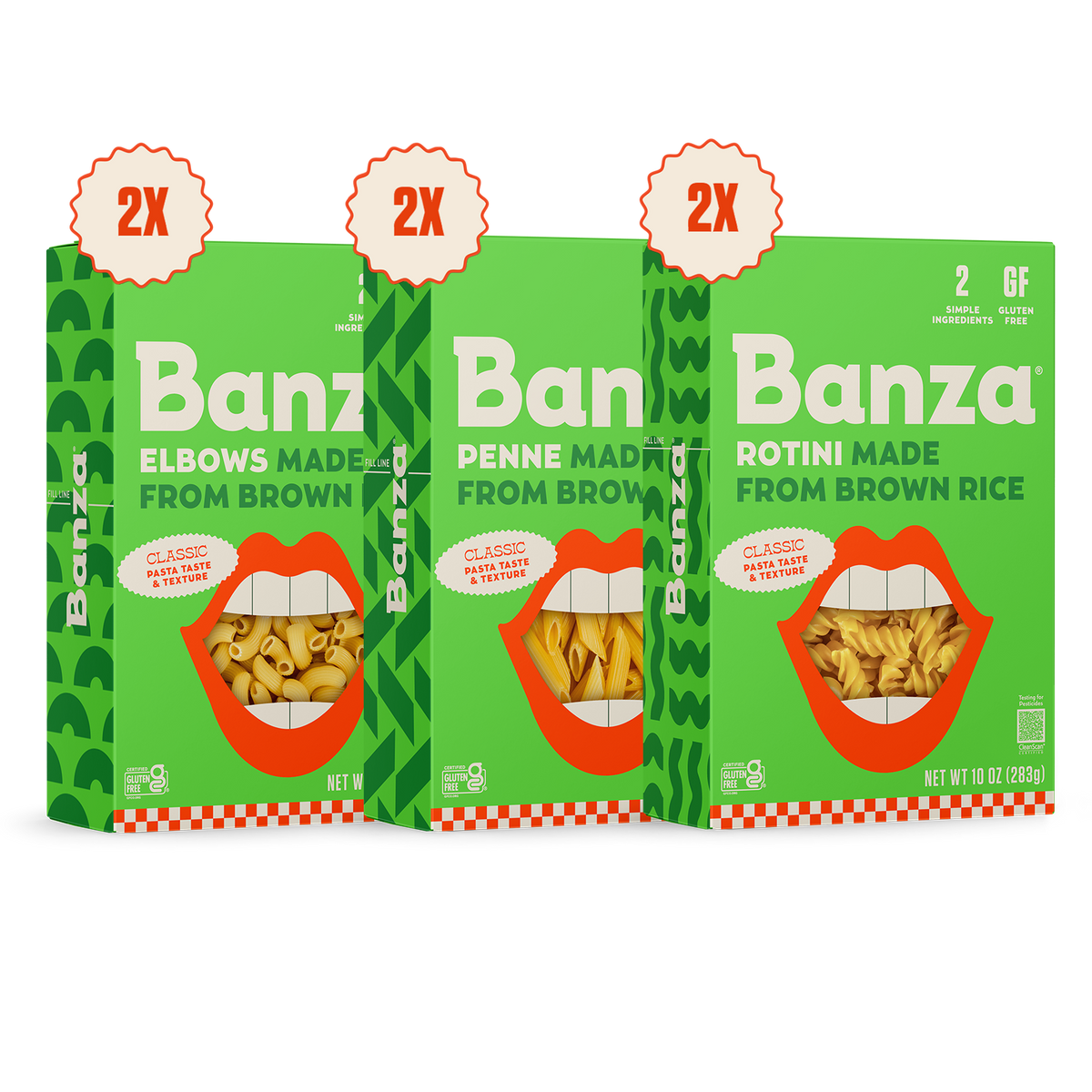 Brown Rice Pasta Variety Pack