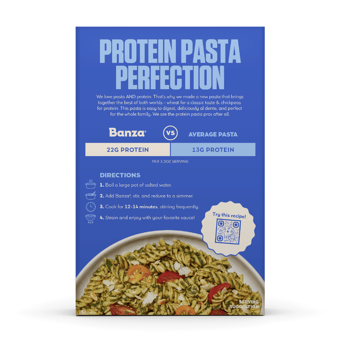 Wheat Rotini Protein Pasta (12-Pack)